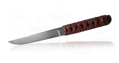 Нож туристический Machida Tadashi, 150 мм., сталь Bohler K990, кожаные ножны фото 2
